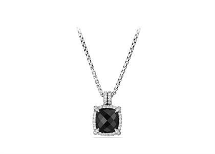 CZ Studded Gemstone Pendant